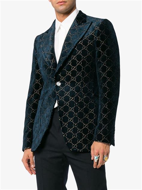 gucci blazer jacket mens|luxury fancy suits for men.